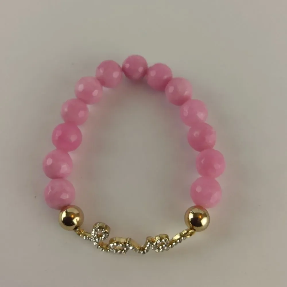 (3/$20) elastic beaded love and tennis bracelets